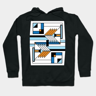 Mid Century Modern Prairie Blues Hoodie